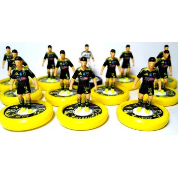 Subbuteo Andrew Table Soccer AEK Athens Custom kit on Aeolus Professional Bases